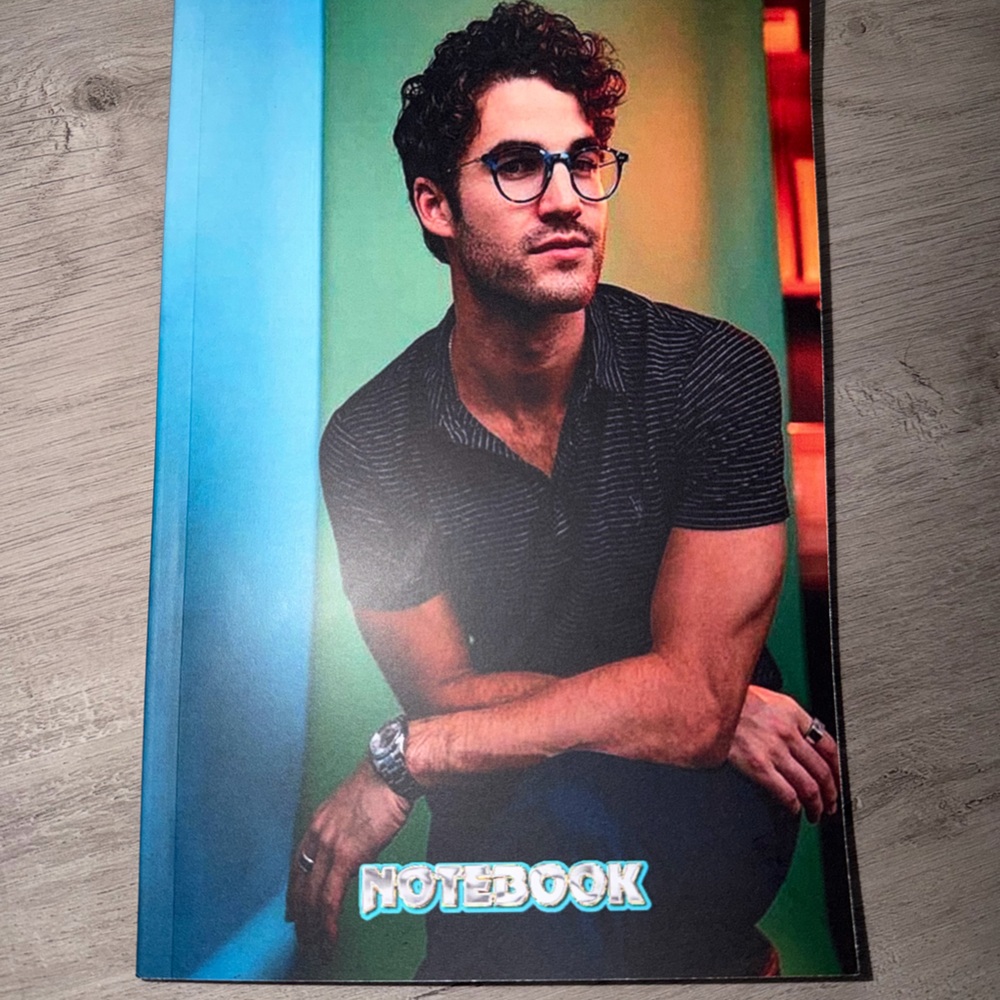 Darren Criss notebook planner